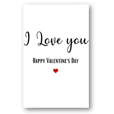 Image of Second Ave I Love You Valentine Card For Him/Her Cute Romantic Valentine&#039;s Day