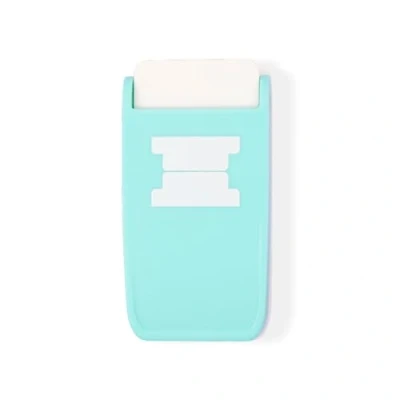 Image of Craftelier Multimaterial Tab Shaped Punch for Creating Custom Tabs on Craft Projects Suitable Many Materials Size 4 x 1.5 cm (1.57“ 0.39) Turquoise Color