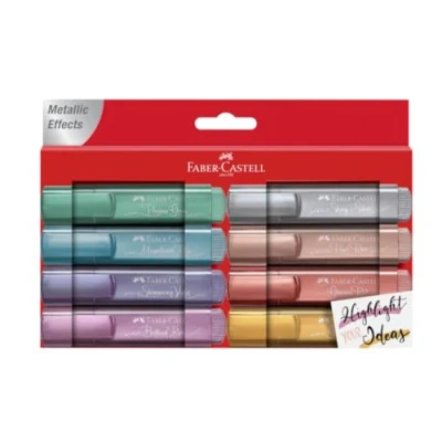 Image of Faber Castell 154689 Highlighter TL 46 Metallic Pack of 8