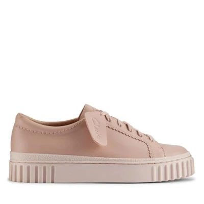 Image of Clarks Women&#039;s Mayhill Walk Sneaker, Light Pink Lea, 5 UK
