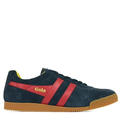Image of Gola Men&#039;s Harrier Sneaker, Navy/Red/Sun, 10 UK