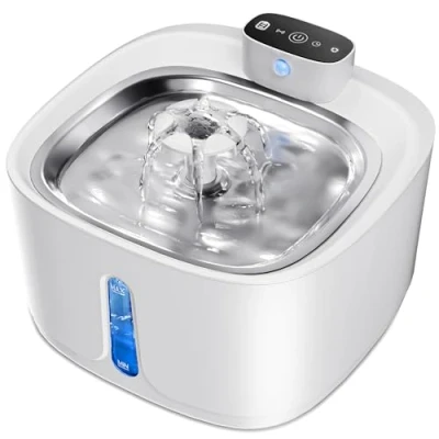 Image of Drinking Fountain Cat Wireless White 3.2 L 4000 mAh with Motion Sensor for Cats Large