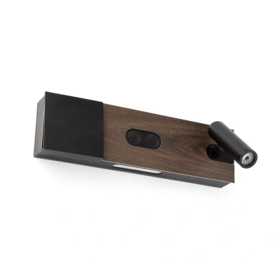 Image of Magos Integrated LED Reading Light Wall Brown, 2700K