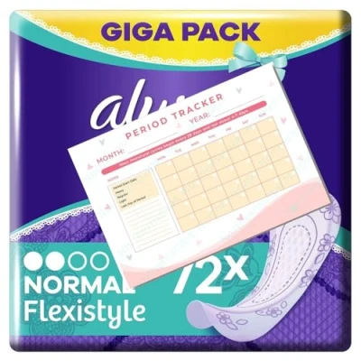 Image of Always Dailies Pantyliners Normal Flexistyle Fresh Gigapack 72 Bundle Sanitary Towels Suitable for All Panty Shapes Women Northernscape Period Tracker Included