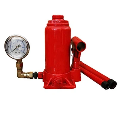 Image of 5 / 20tonne Hydraulic Bottle Jack Lifting Ram, Car Van Boat Truck Caravan, Jack, with Pressure Gauge,5T
