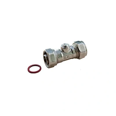 Image of Oracstar Chrome Straight Compression Service Valve 15mm x 1/2&quot;
