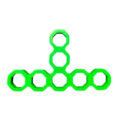 Image of Honeycomb Design Thin Brick Veneer Clips 10.0mm Hollow Paving Floor Spacer 3/8 inch Tiler Leveling Patio Laying Green Color Porcelain Slab 100pcs