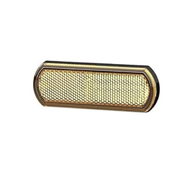 Image of ShapelineStyle Reflex Reflector HELLA 8RA 013 403 021 rectangular yellow Lateral Mounting
