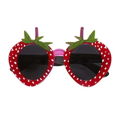Image of Widmann 14393 WDM14393 Strawberry Glasses, red, Standard Size