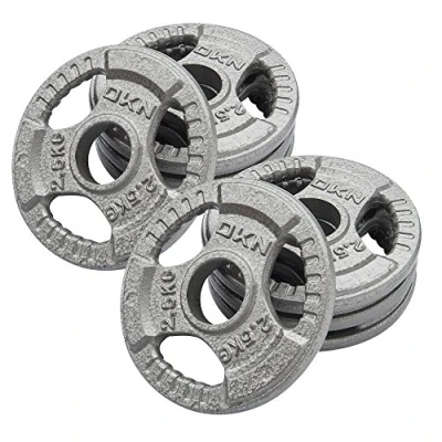 Image of DKN Tri Grip Cast Iron Olympic Weight Plates