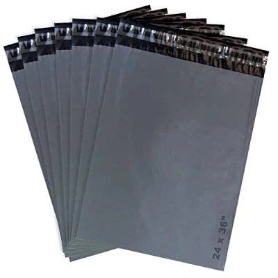 Image of 200 x Parcel Bags Self Seal with Waterproof Grey Mailing Bag (24&quot; 36&quot;) L1091