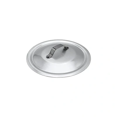 Image of Pentole Agnelli Professional Aluminium 3 Mm. Round Heavy Lid With Small Loop Handle, Diameter 60 Cm.