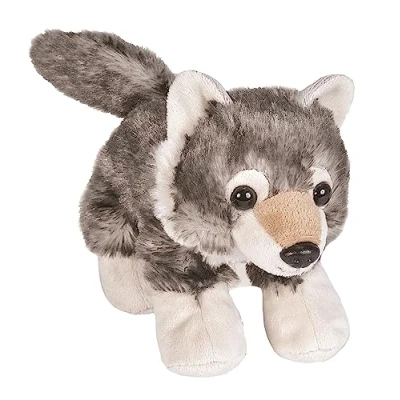 Image of Wild Republic Wolf Stuffed Animal, Plush Toy, Gifts for Kids, Hug&#039;Ems 7 Inches