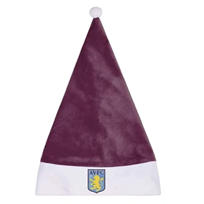 Image of Aston Villa FC Crest Santa Hat