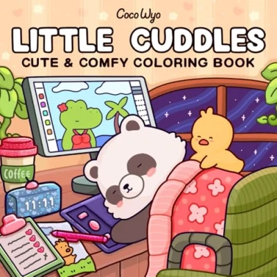 Image of Little Cuddles: Coloring Book for Adults and Teens Featuring Cute Animal Friends Relaxation