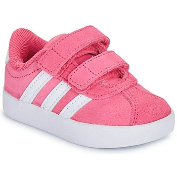 Image of adidas VL Court 3.0 Shoes Infants, Pink Fusion/Cloud White/Grey Four, 3 UK