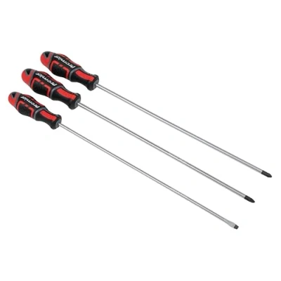 Image of Sealey Premier GripMAX Screwdriver Set Extra Long 3pc