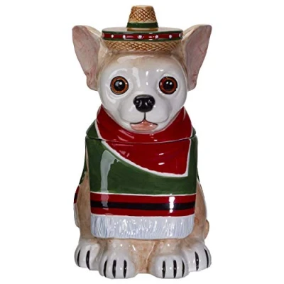 Image of Mexican Chihuahua Ceramic Cookie Jar