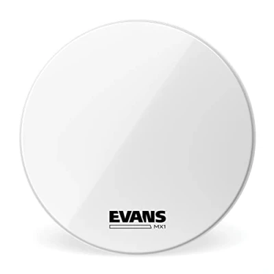 Image of Evans MX1 White Marching Bass Drum Head, 32 Inch