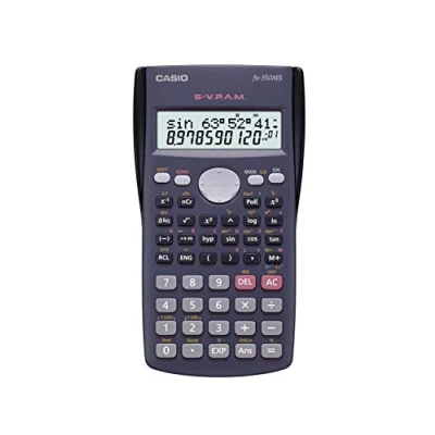 Image of Casio FX 350ES Plus Black, scientific calculator
