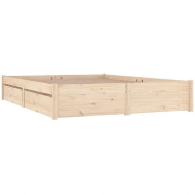 Image of vidaXL 3103523 Bed Frame without Mattress with Drawers 160x200 cm (814959+814999)