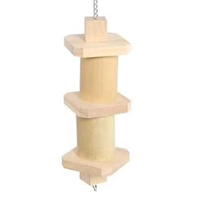 Image of Bamboo Cups Chewable Foraging Parrot Toy Small
