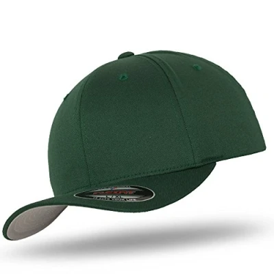 Image of Flexfit Original Baseball Cap, Wooly Combed in Bundle with UD Skull Bandana Many Colours Green X Large