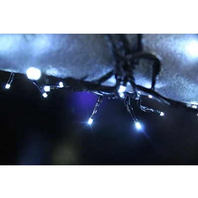 Image of 5m Bright White Connectable Cluster 240 LED Outdoor Waterproof Battery 8 Multi Function with Timer String Lights Xmas Garden Christmas Party Fairy