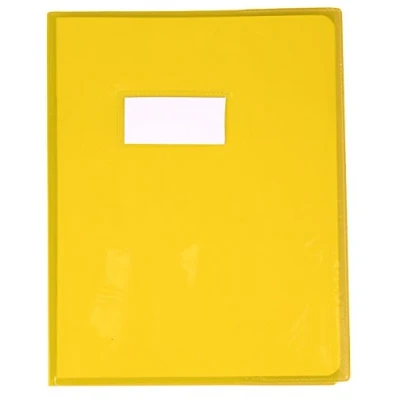 Image of Clairefontaine Ref 73001C Calligraphe PVC Exercise Book Protector Cover 170 x 220mm in Size, Label Holder for Easy Identification Transparent Colour