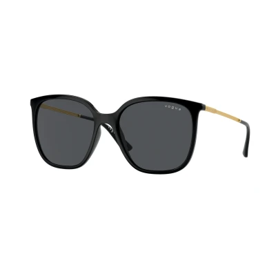 Image of Vogue Eyewear Sunglasses, Women&#039;s, Size: 54, Black/dark grey