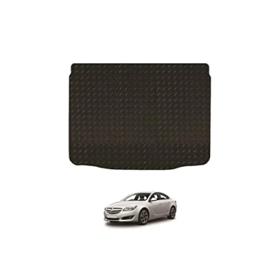 Image of Car Mat Co Tailored Fit Black Heavy Duty Rubber Boot for Vauxhall Insignia 2008 17 [Hatchback]