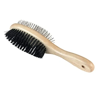 Image of Kerbl Pet B. CARE double brush, oval, protective caps and bristles (3)