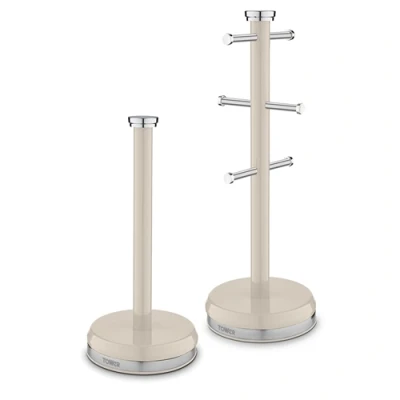 Image of Tower Belle Mug Tree and Towel Pole Set Cream