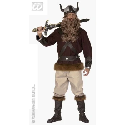 Image of Mens Viking Velkan Costume Extra Large UK 46&quot; for Toga Party Rome Sparticus Fancy Dress
