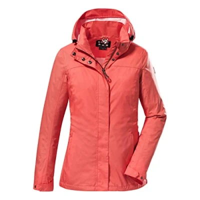 Image of Killtec KOS 131 WMN JCKT 38374 000 Women&#039;s Functional Jacket with Zip Off Hood Waterproof Coral Size 48