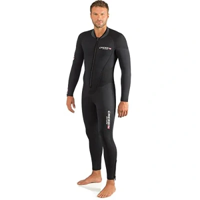 Image of Cressi Men Endurance All In One Wetsuit Black, Medium/Size 3