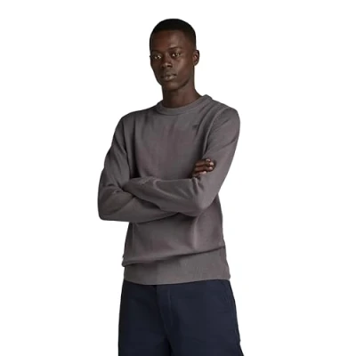 Image of G STAR RAW Men&#039;s Premium Core Knitted Sweater, Grey (rabbit D21931 B692 G077), XL