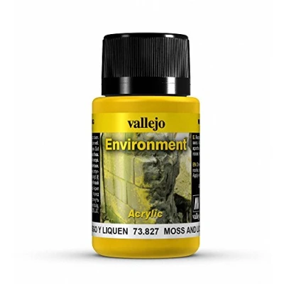 Image of Vallejo 40 ml &quot;Moss and Lichen Effect&quot; Weathering Effect Bottle,Yellow