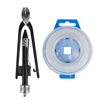 Image of Fhdpeebu 6inch Aircraft Safety Wire Twisting Pliers Set Lock Twist Twister Tool / 15M Roll 0.7mm Steel