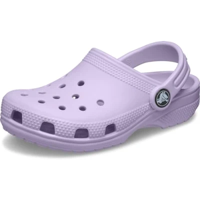 Image of Crocs Classic Unisex Pool slides for kids, Size: 6K, Lavender Synthetics