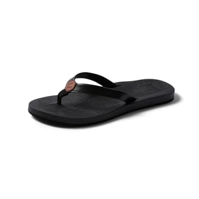 Image of REEF Women&#039;s Zen Love Flip Flop, Black/Black, 7 UK