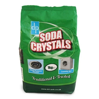 Image of DriPak Soda Crystals, 1kg x 4 Bags, The Original Stain Remover Powder Bag Damaged