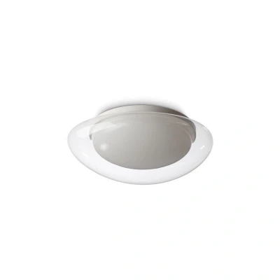 Image of Squish 34cm LED Flush Ceiling Light Transparent 3000K