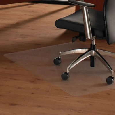 Image of Floortex Ultimate II 619500 Floor Protection Mat 120 x 90 cm Transparent Hard 100% Polycarbonate TÜV Certified