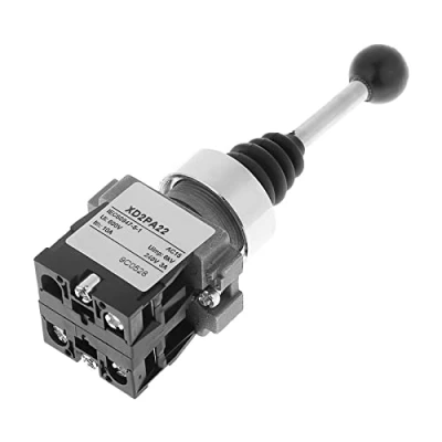 Image of Spring Return Switch, XD2PA22CR 2NO 2 position Momentary Joy Stick Joystick Switch for Industrial Electronic Components (1pc)