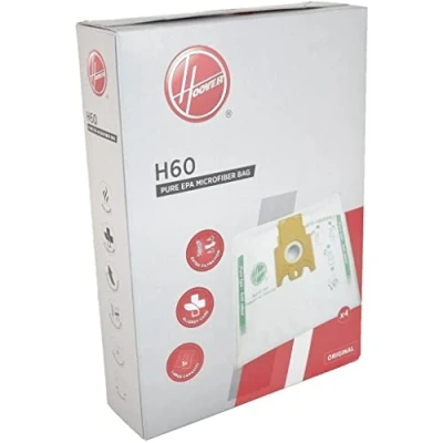 Image of Ufixt Fits Genuine Hoover Telios Vacuum Cleaner Bags H60 Pure EPA Microfiber Bag Pack of 4