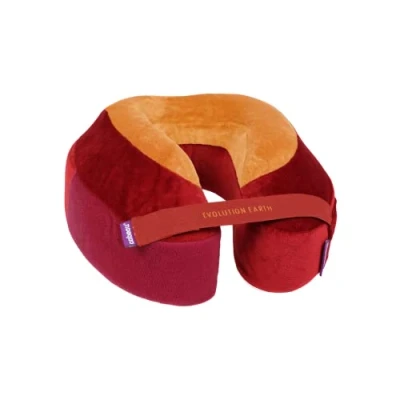 Image of Cabeau Evolution Earth Memory Foam Travel Neck Pillow The Best with 360 Head, and Chin Support (Fire)
