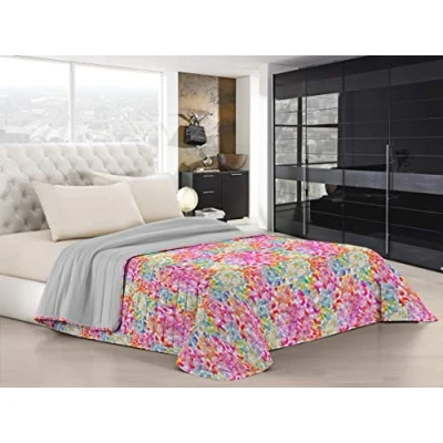 Image of Italian Bed Linen “ Fantasy Summer Quilt, Microfiber, Spring, Small Double