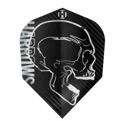 Image of Harrows Rage Silver NO6 Dart Flights