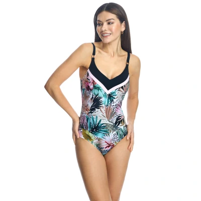 Image of ORY Womens V neck swimsuit W240876 woman Multicolour Size 38D